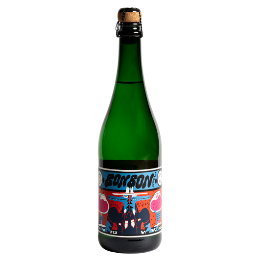 BonBon Zero Sparkling Blanc de Blancs dealcoholized organic sparkling wine, 750 mL bottle