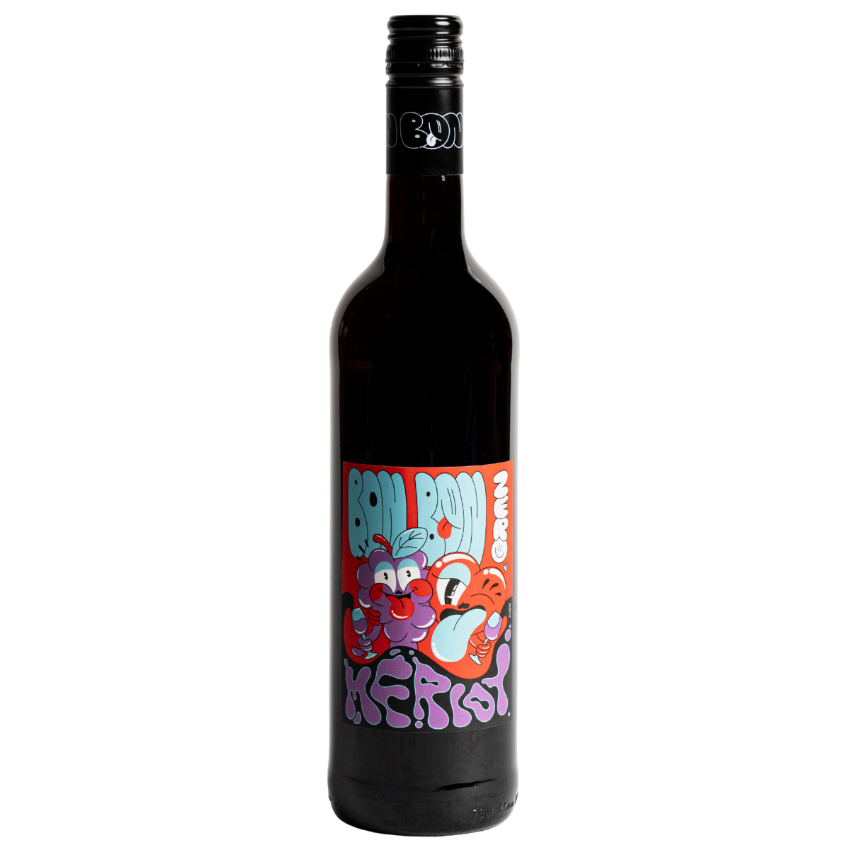 BonBon Zero Merlot dealcoholized red wine, 750 mL bottle