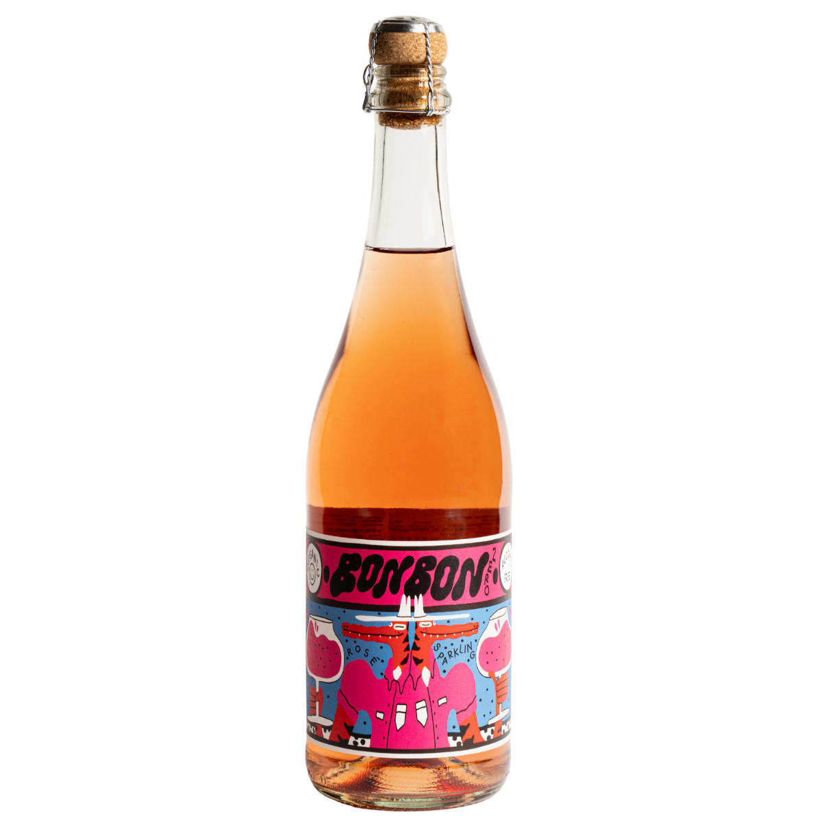 BonBon Zero Sparkling Rosé dealcoholized sparkling rosé wine, 750 mL bottle