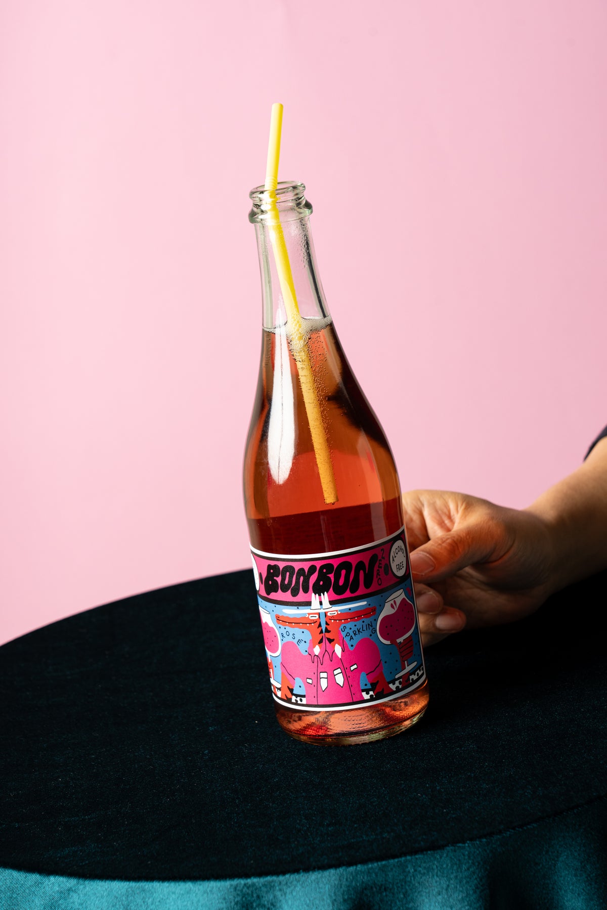 BonBon Zero Sparkling Rosé dealcoholized sparkling rosé wine, 750 mL bottle
