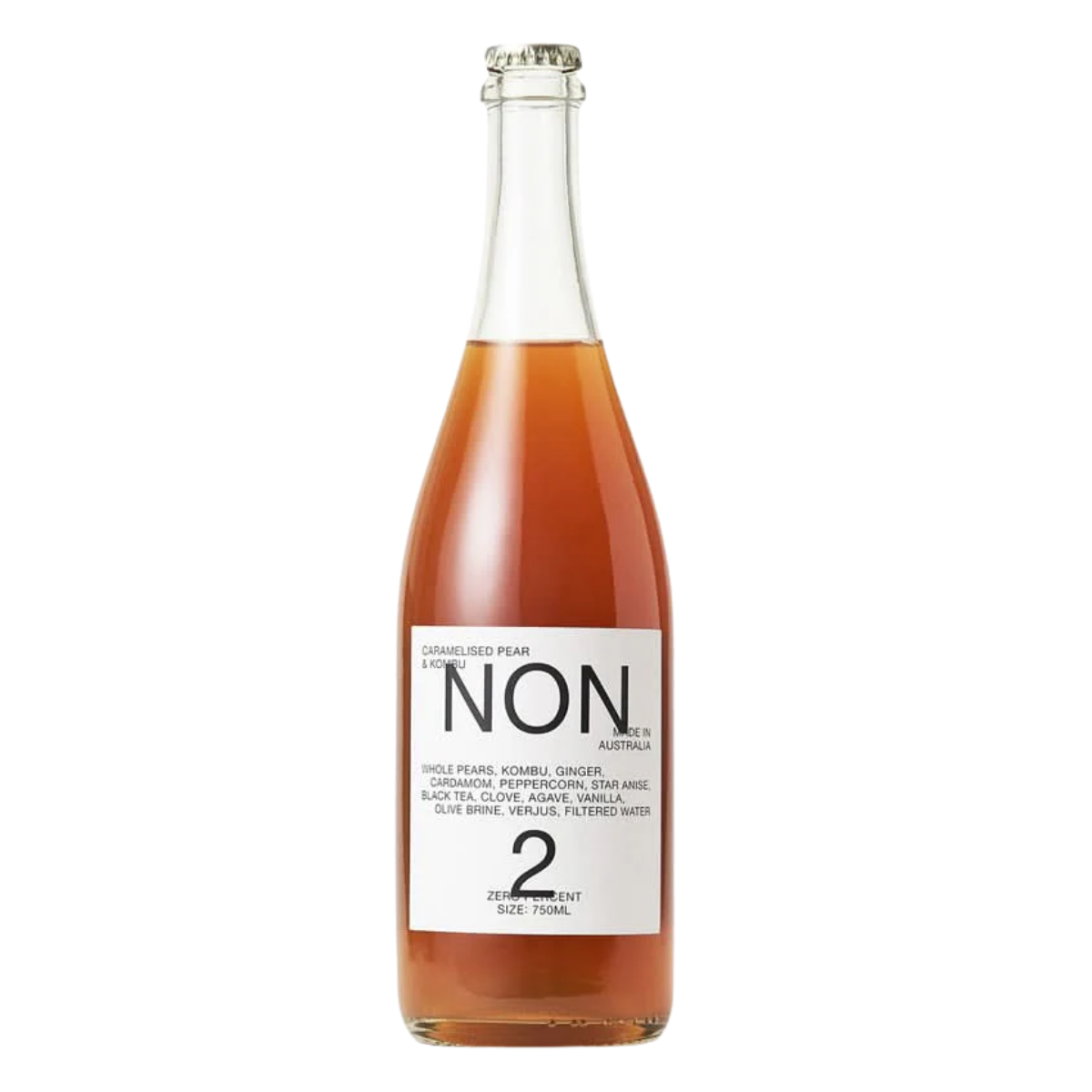 NON 2 Caramelised Pear & Kombu — non-alcoholic wine alternative, 750ml bottle
