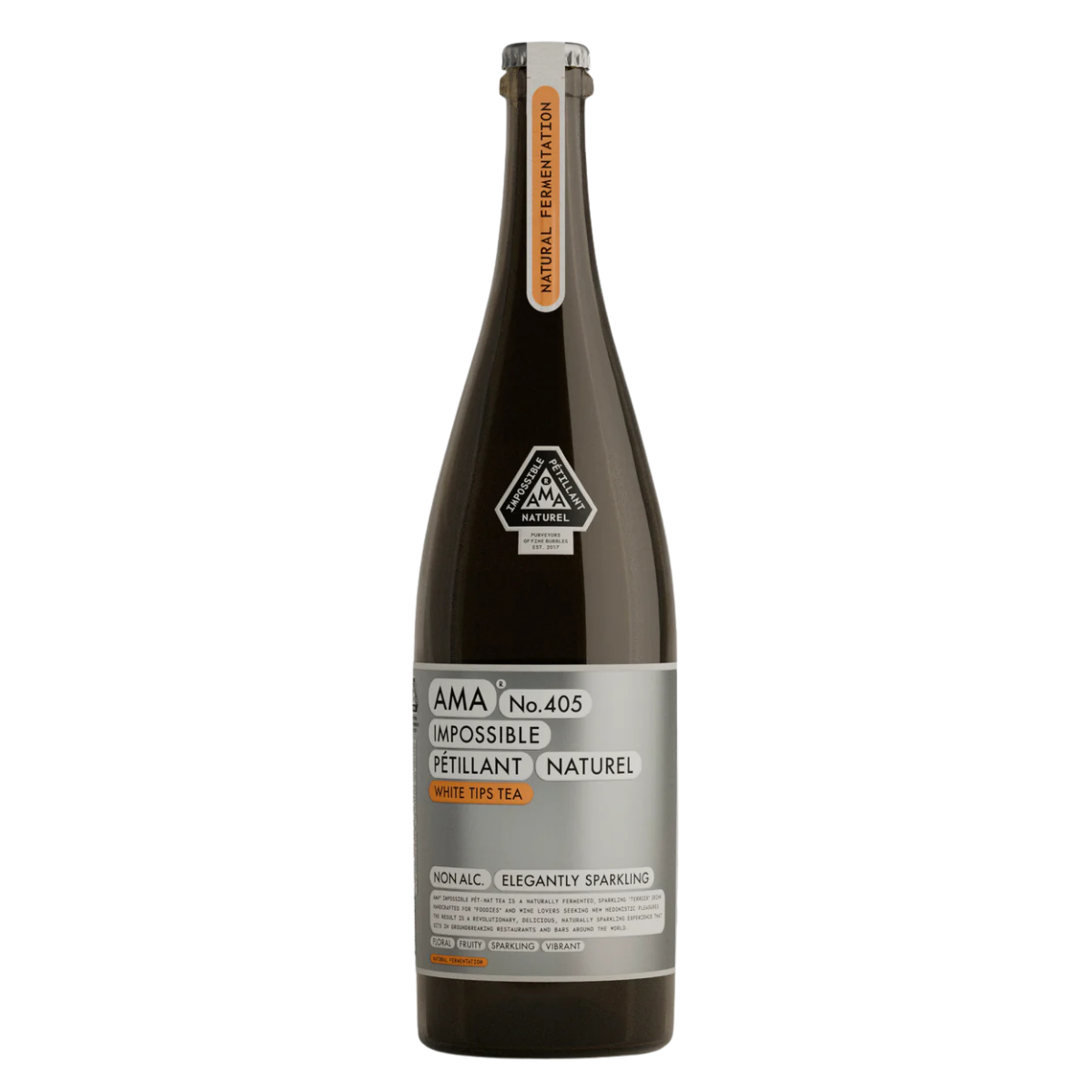 AMA No. 405 White Tips Tea — sparkling pet-nat tea, 750ml bottle