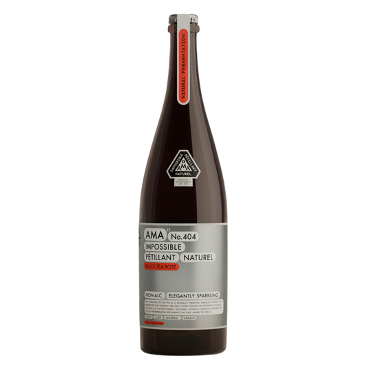 AMA No. 404 Black Tea Rosè — sparkling pet-nat tea, 750ml bottle