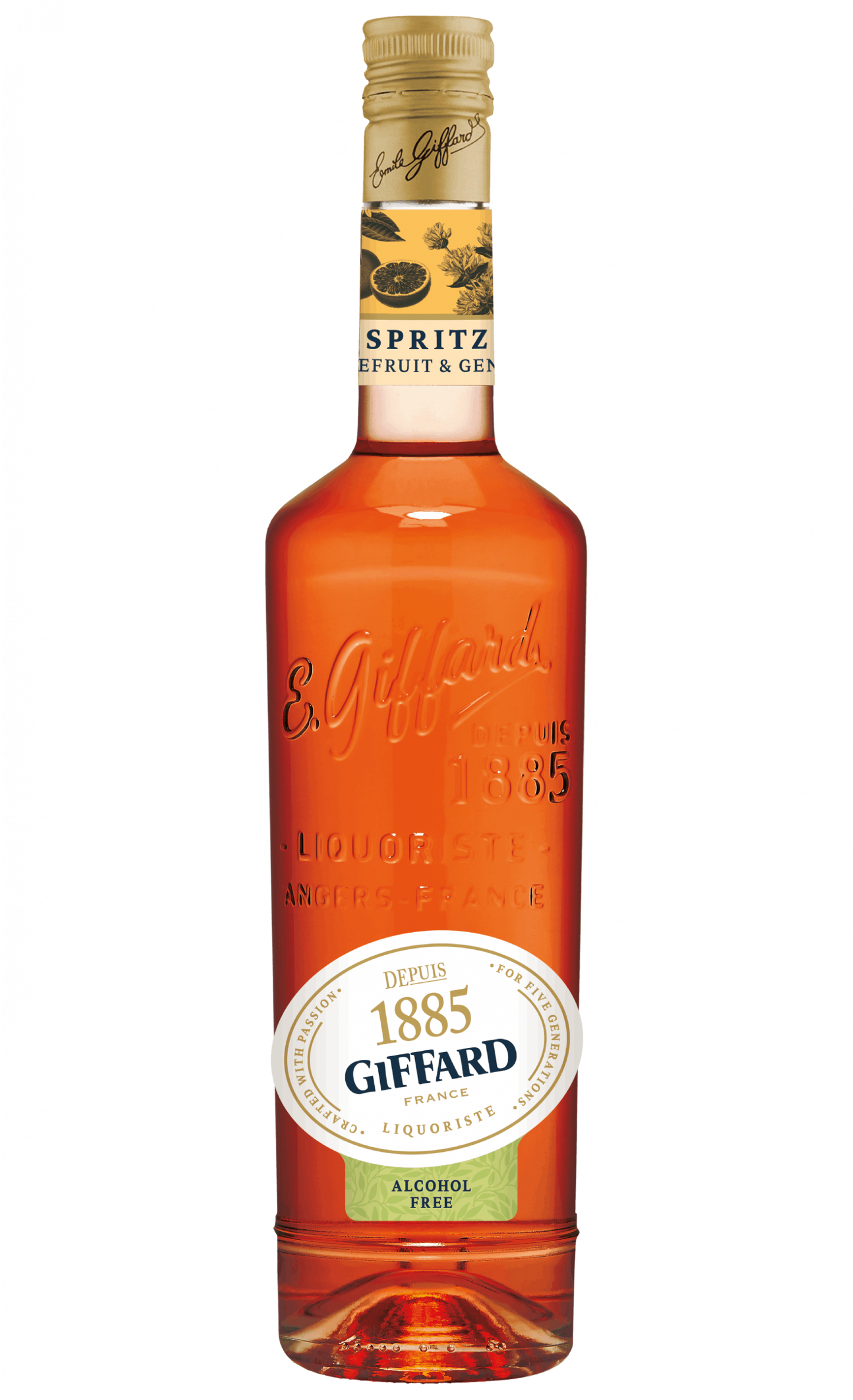 Giffard Spritz Alcohol Free — non-alcoholic aperitif, 700ml bottle